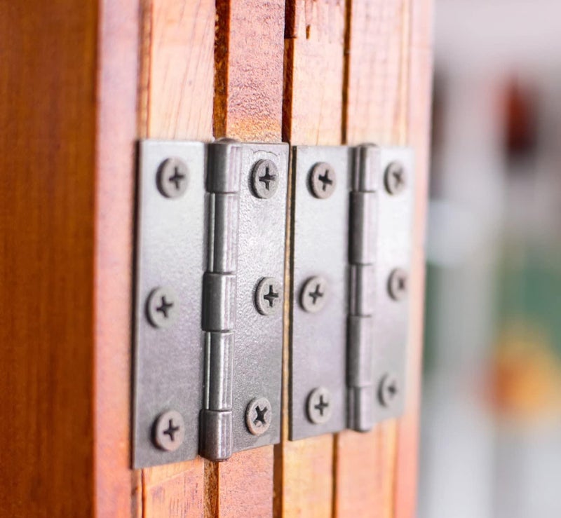 Duravel Cabinet Hinge Metal Hinges Door Hinge Folding Butt Hinges for Cupboard Cabinet Windows Door with Screws (Pack-Of 6, 4 INCH) - Image 5